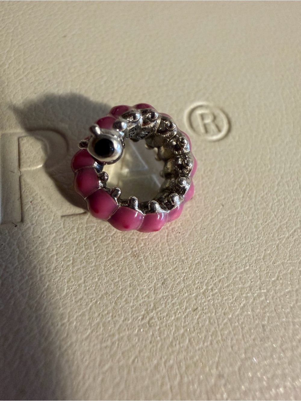 Pandora Adorable Pink caterpillar charm